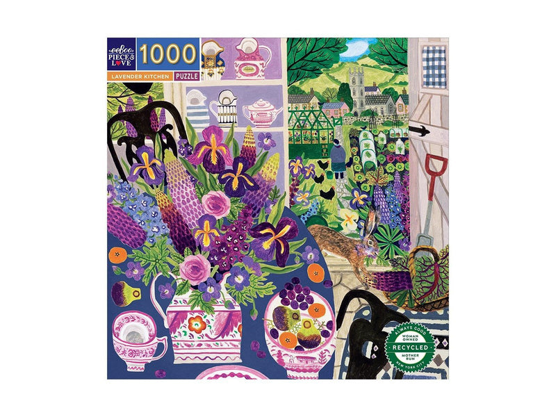 eeBoo Puzzle 1000 pcs - Lavender Kitchen