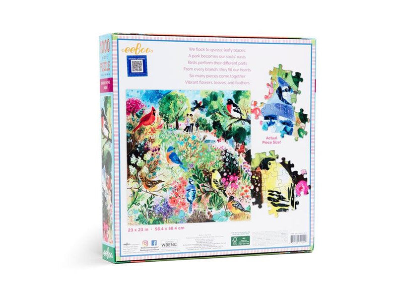eeBoo Puzzle 1000 pcs - Birds in the Park
