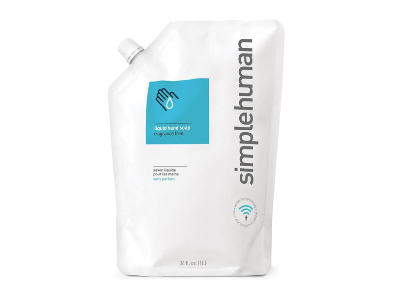 Simplehuman 1L Flüssigseife Nachfüllpackung, duftfrei