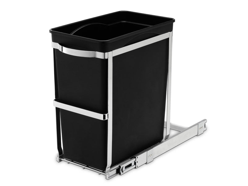 Simplehuman 30L-Ausziehbehälter, robuster Stahlrahmen