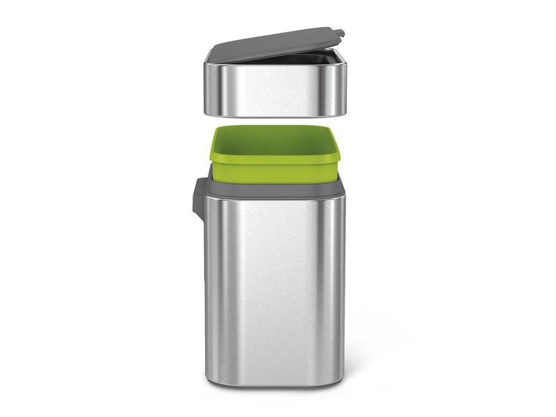 Simplehuman 4L Kompostbehälter, gebürsteter Edelstahl