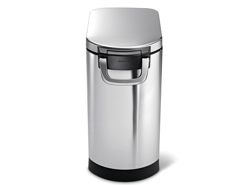 Simplehuman 30L großer Tierfutterbehälter, gebürstet