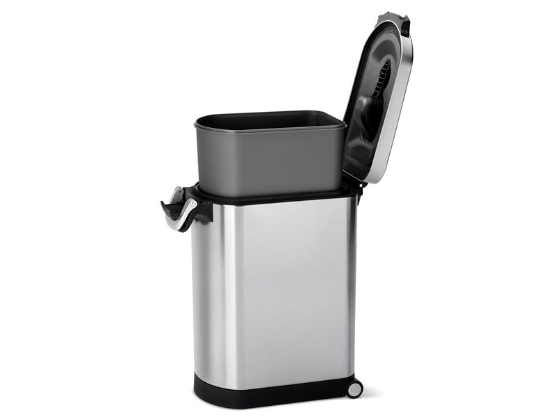 Simplehuman 30L großer Tierfutterbehälter, gebürstet