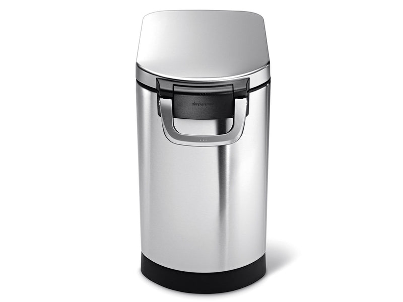 Simplehuman 25L mittelgroßer Tierfutterbehälter, gebürstet