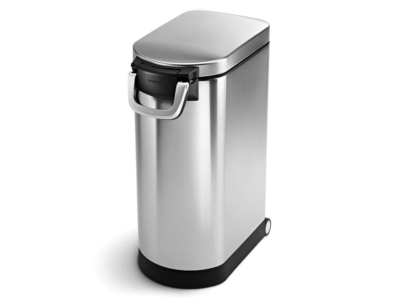 Simplehuman 35L extra großer Tierfutterbehälter, gebürstet
