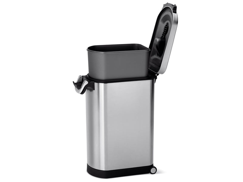 Simplehuman 35L extra großer Tierfutterbehälter, gebürstet