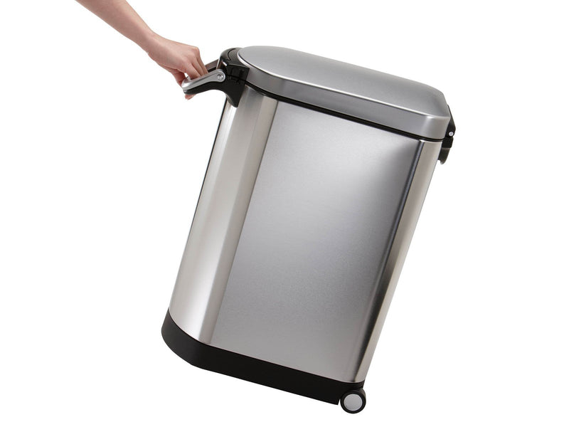 Simplehuman 35L extra großer Tierfutterbehälter, gebürstet
