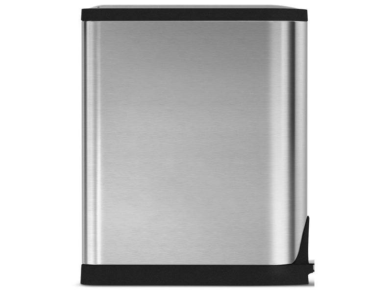 Simplehuman 45L Schmetterlings-Tretmülleimer, gebürsteter Edelstahl