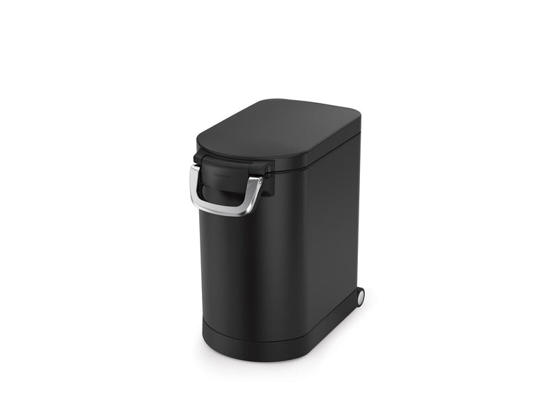 Simplehuman 25L mittlerer Futterbehälter für Haustiere, schwarz