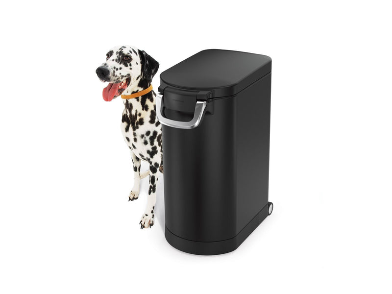 Simplehuman 30L mittlerer Futterbehälter für Haustiere, schwarz