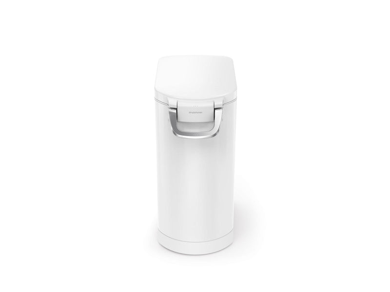 Simplehuman 30L mittlerer Futterbehälter für Haustiere, weiß