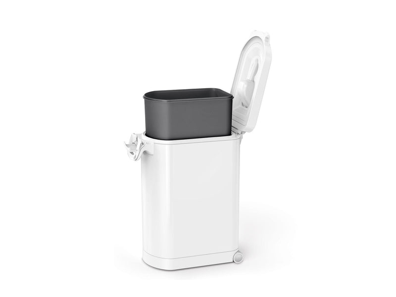 Simplehuman 30L mittlerer Futterbehälter für Haustiere, weiß