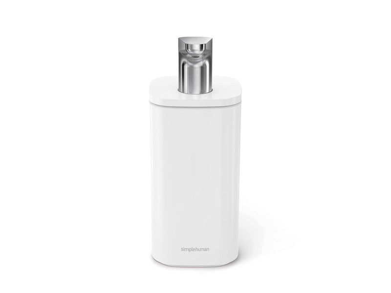 Simplehuman 295 ml Seifenspender, weißer Stahl