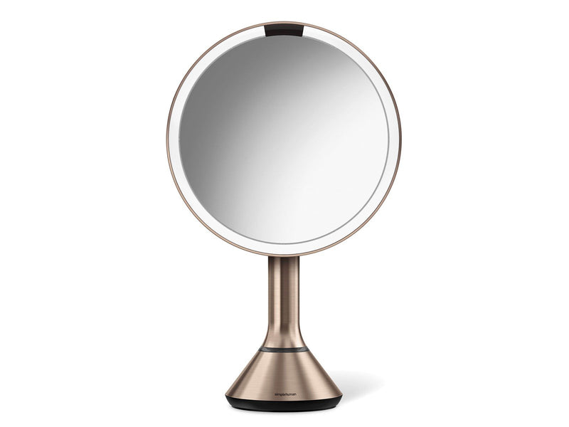 Simplehuman Sensor-Spiegel mit Touch-Control-Helligkeit und doppelter Lichtfunktion, Roségold