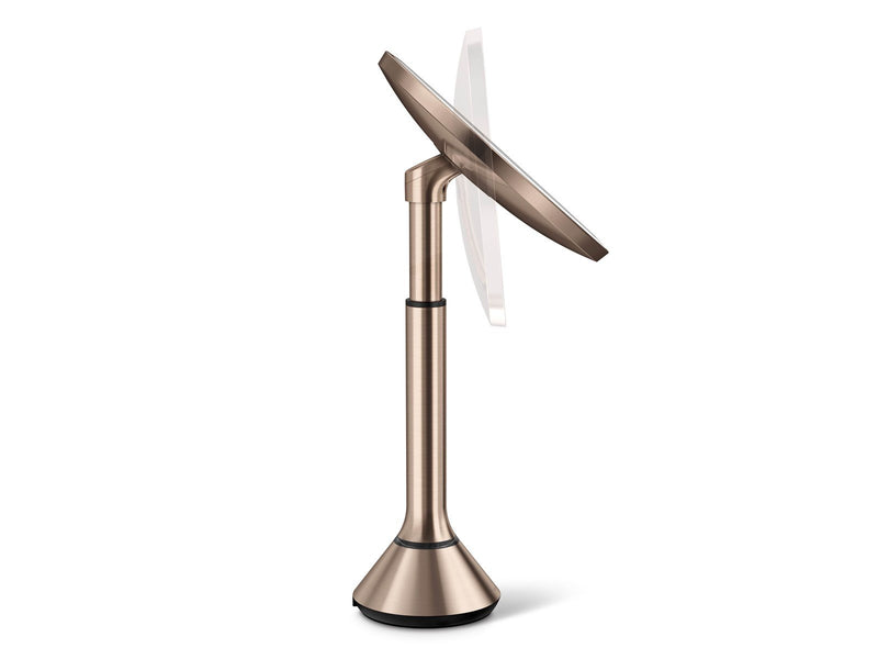 Simplehuman Sensor-Spiegel mit Touch-Control-Helligkeit und doppelter Lichtfunktion, Roségold