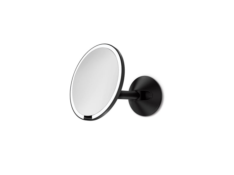 Simplehuman festverdrahteter Wandmontage-Sensor-Spiegel, Schwarz