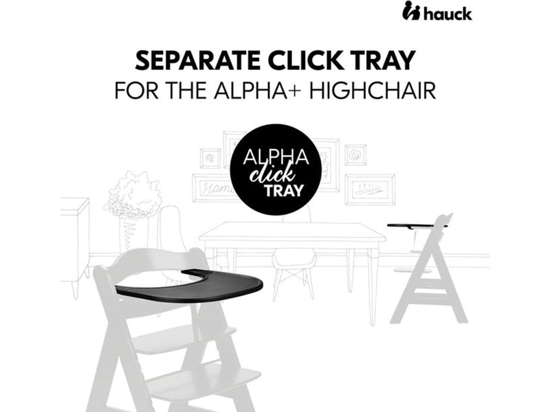 Hauck Alpha Click Tray high chair tray Black
