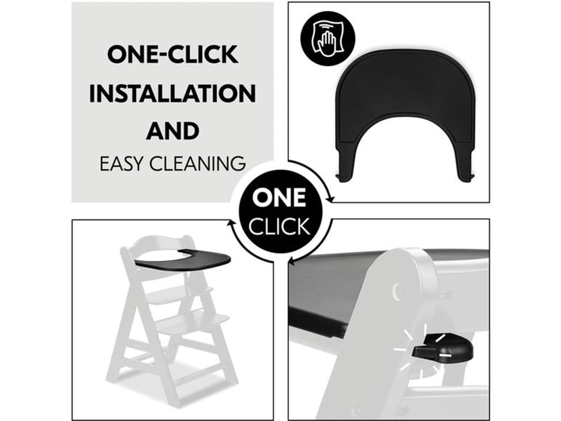 Hauck Alpha Click Tray high chair tray Black