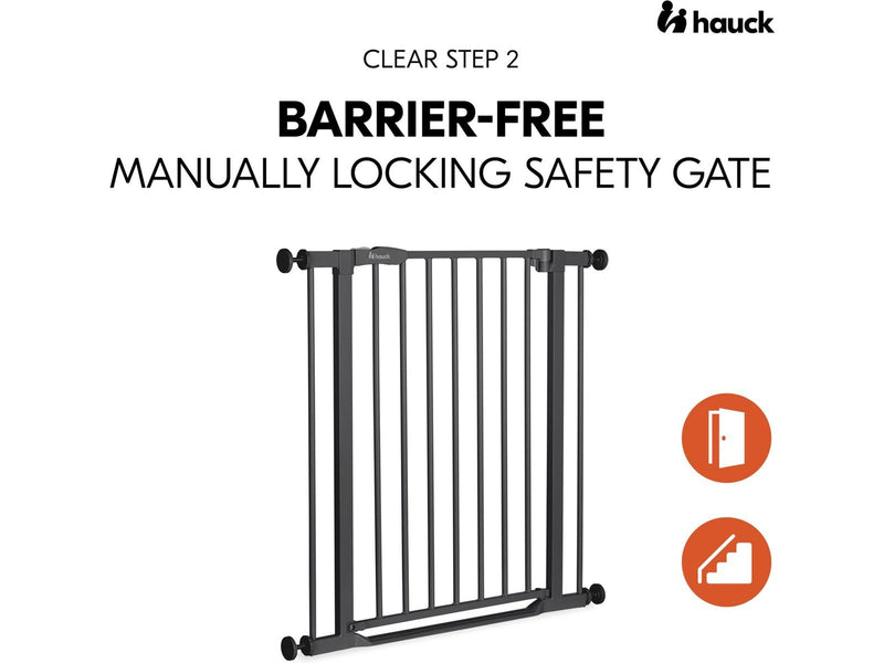 Hauck Clear Step 2 security gate 75 - 80 cm black