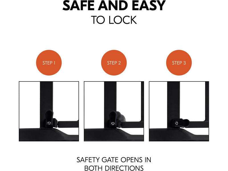 Hauck Clear Step 2 security gate 75 - 80 cm black