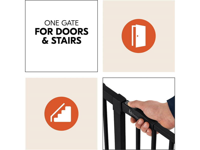Hauck Clear Step 2 security gate 75 - 80 cm black