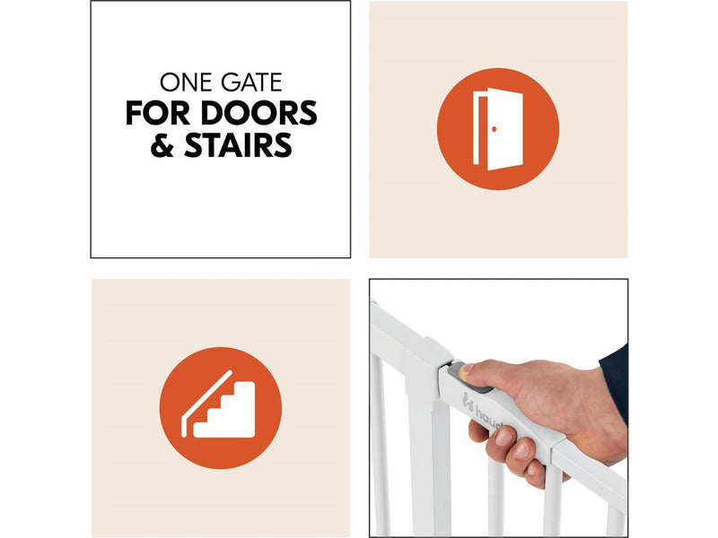 Hauck Clear Step 2 security gate 75 - 80 cm white