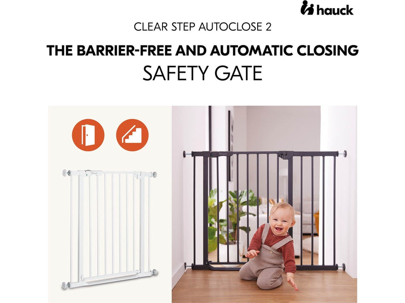 Hauck Clear Step Autoclose 2 security gate 75 - 80 cm white