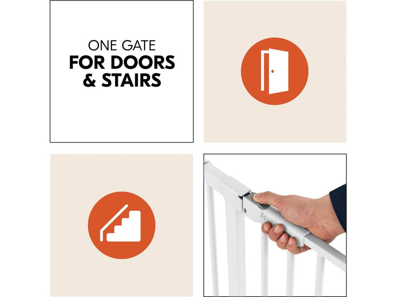 Hauck Clear Step Autoclose 2 security gate 75 - 80 cm white