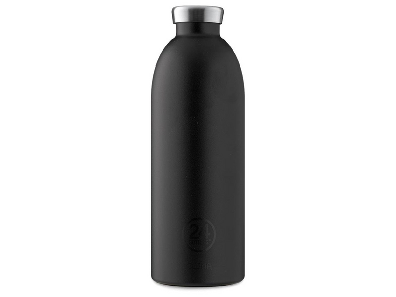 24Bottles Clima Bottle 0.85 L - Stone Finish - Tuxedo Black