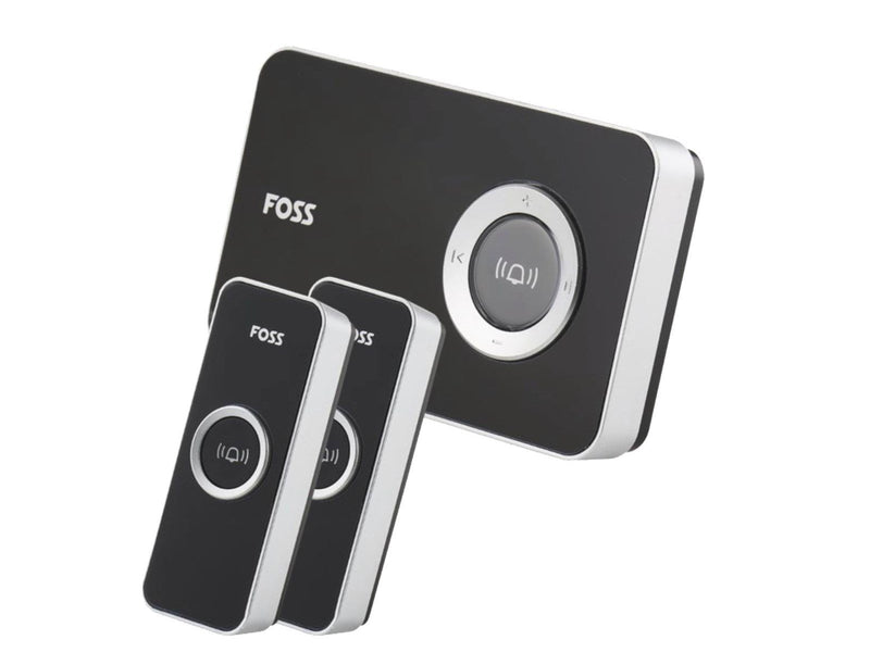 Foss Europe TREND Doorbell DESIGN - Optional ringing sound Black