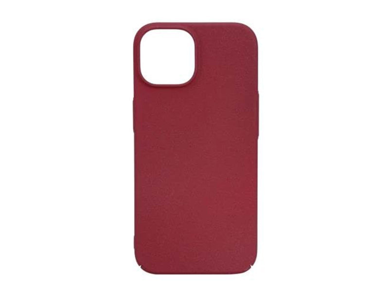 Essentials Sand Bursted Cover Burgundy - iPhone 15