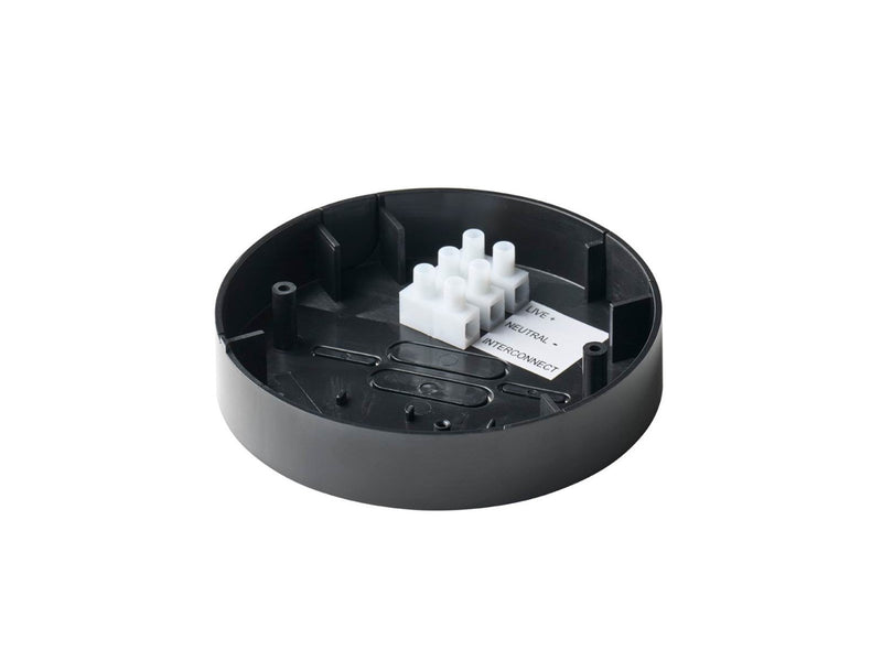 Foss Europe LIFE mounting box for smoke alarm 230V Black