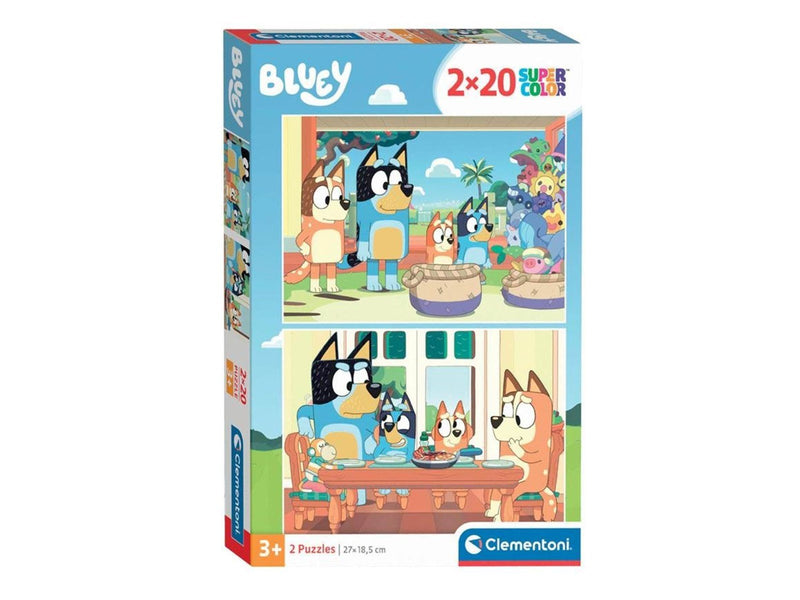 Clementoni Jigsaw Puzzle Super Color Bluey 2x20pcs. Boden
