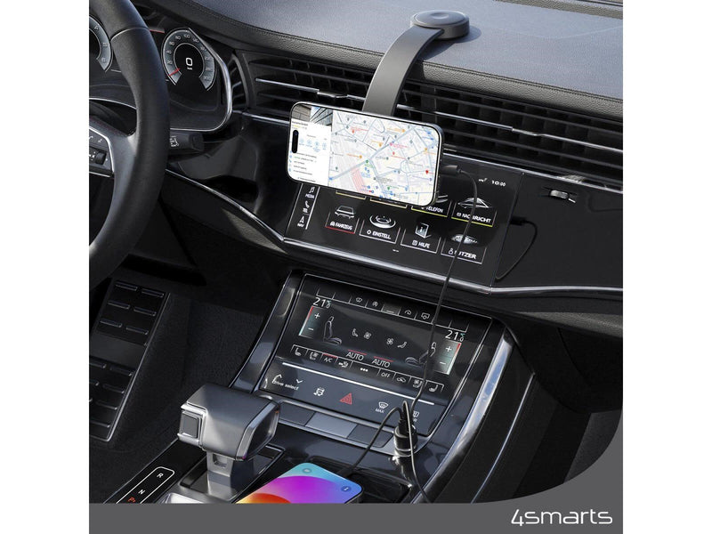 4smarts Qi2 Car Charging Set - Grey
