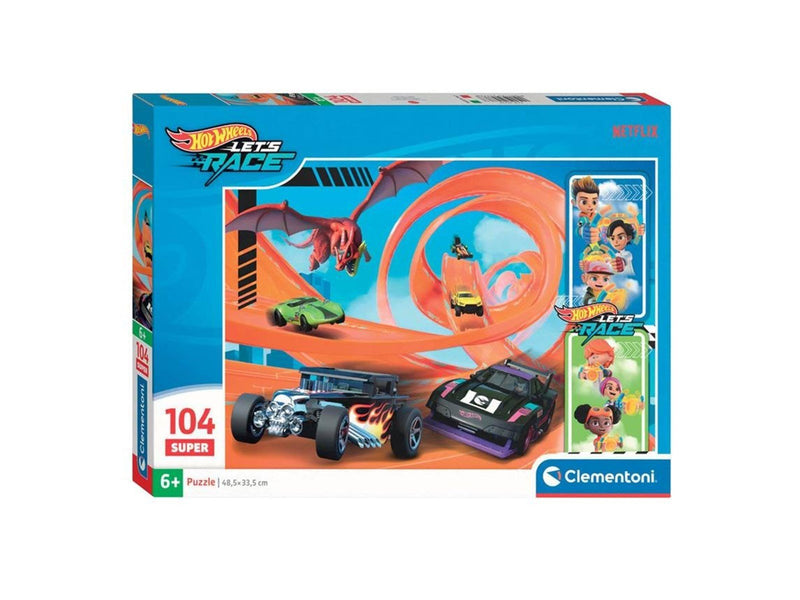 Clementoni Jigsaw Puzzle Super Color Hot Wheels 104pcs. Boden