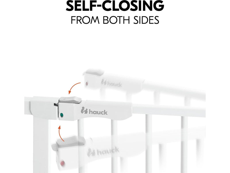 Hauck Clear Step Autoclose 2 security gate 75 - 80 cm white + 21 cm extension piece