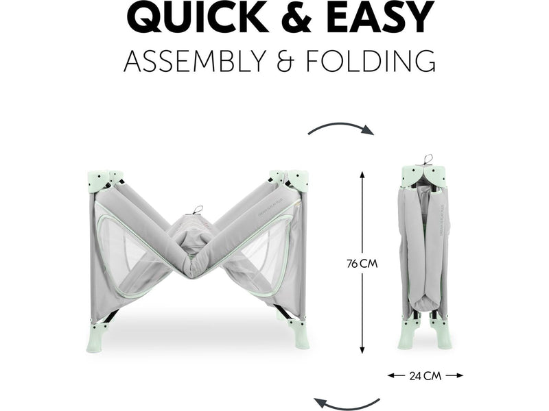 Hauck Dream N Play Plus travel cot dusty mint