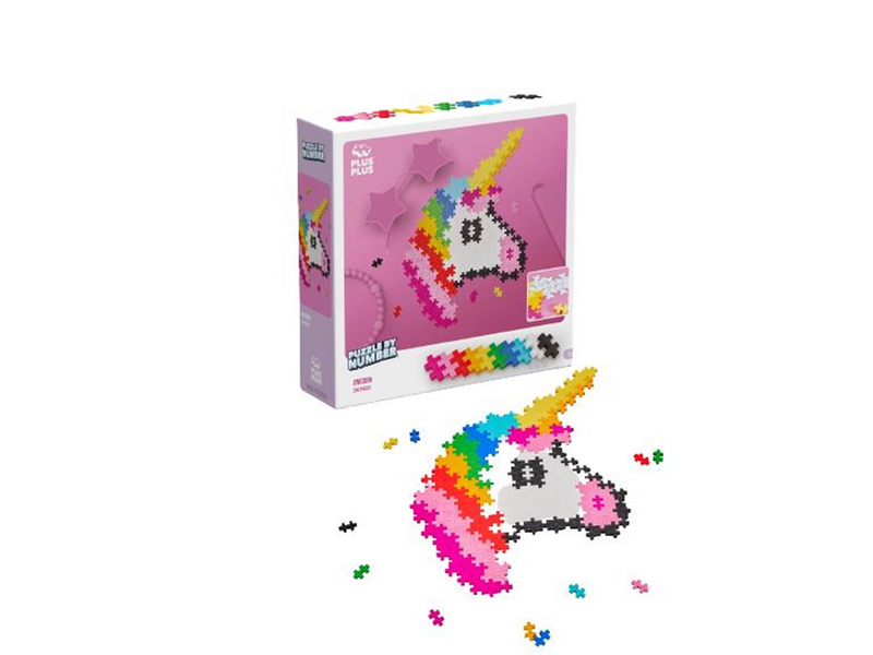 Plus-Plus Puzzle By Number Unicorn 250 pcs