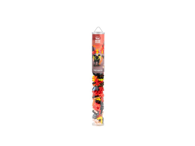 Plus-Plus Firefighter Tube 100 pcs