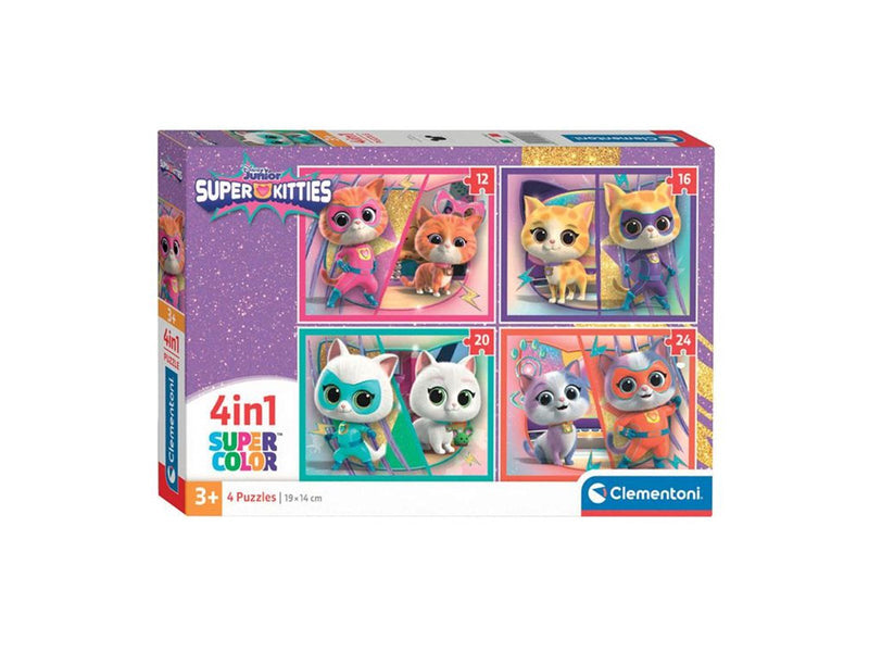 Clementoni Jigsaw Puzzle 4in1 Disney Super Kitties Boden