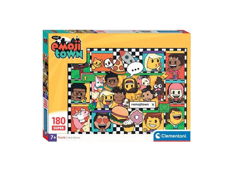 Clementoni Jigsaw Puzzle Super Color Emoji Town 180pcs. Boden