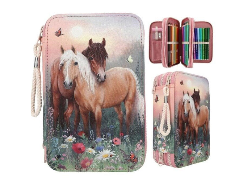 Depesche Miss Melody Triple Pencil Case FLOWERS