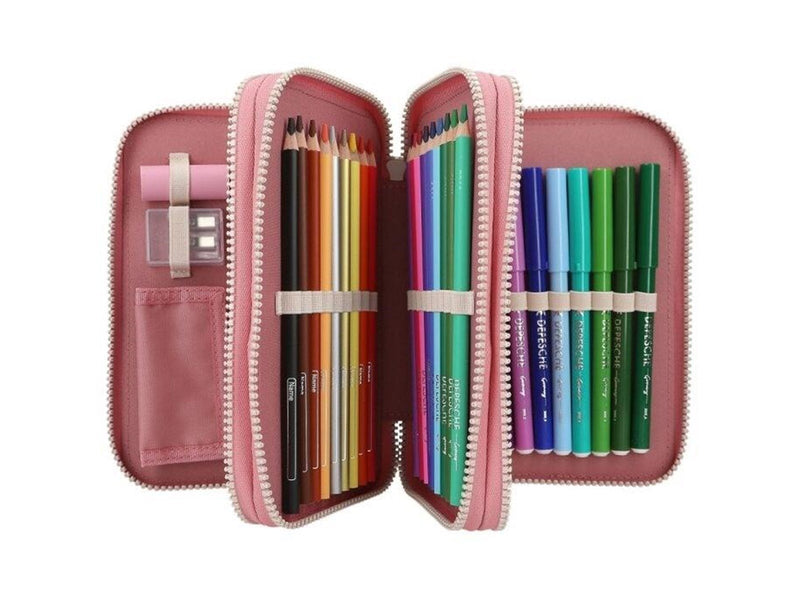 Depesche Miss Melody Triple Pencil Case FLOWERS