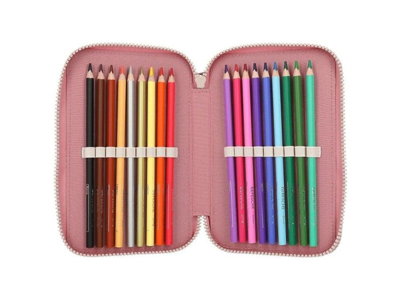 Depesche Miss Melody Triple Pencil Case FLOWERS