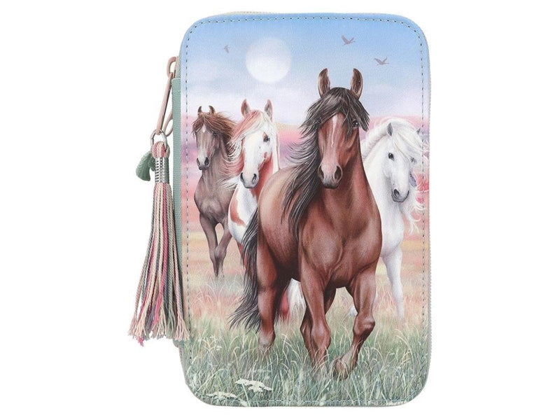 Depesche Miss Melody Triple Pencil Case HOOF CLATTER