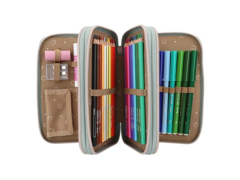 Depesche Miss Melody Triple Pencil Case HOOF CLATTER