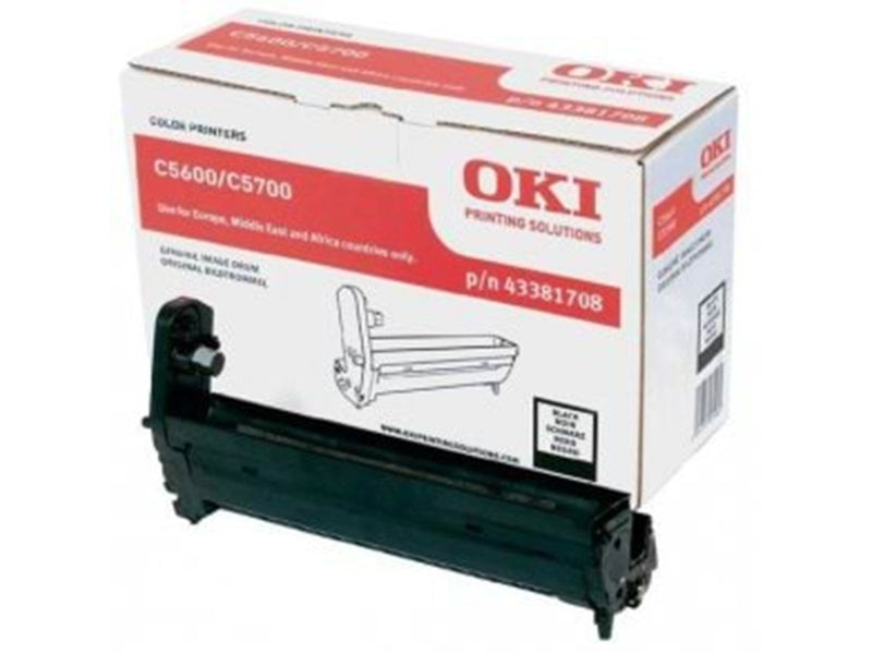 OKI 43381708 / Black Drum Kit C5600 C5700 - Trommelkit Schwarz