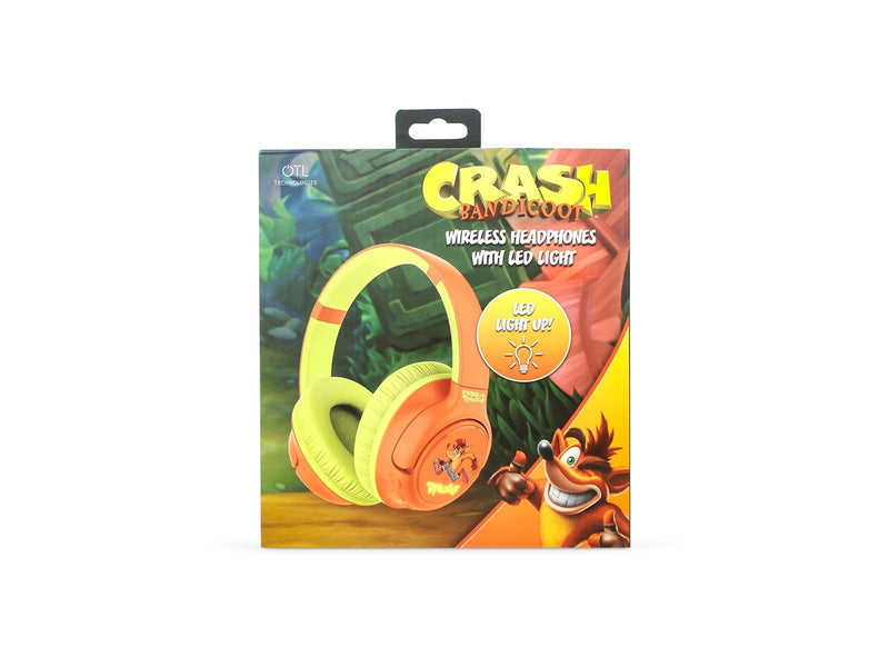 OTL Crash Bandicoot Wireless Headphones with LED light