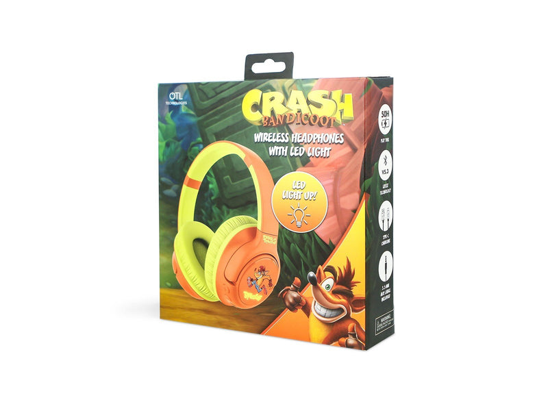 OTL Crash Bandicoot Wireless Headphones with LED light