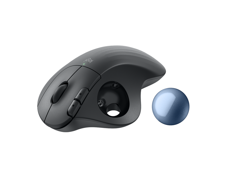 Logitech Ergo M575s - Graphite - Ergonomische Maus (Schwarz)